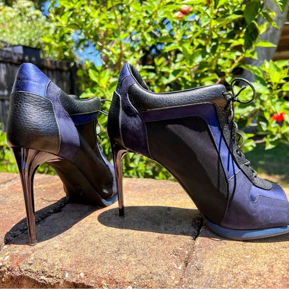 Burberry multi-media stiletto booties. - Picture 3 of 9